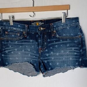 Lucky Brand Women's Starry Blue Jean Shorts Size 27